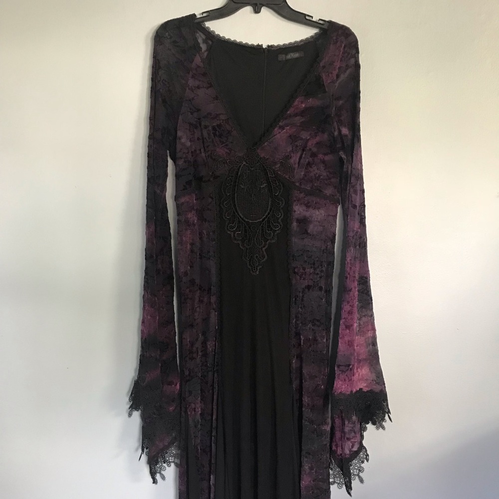 Punk Rave mesh velvet dress - Picture 7 of 8